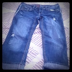Womens jean capris